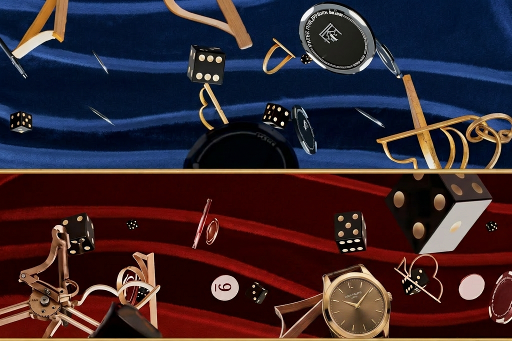Deux ambiances de table : bleue et rouge